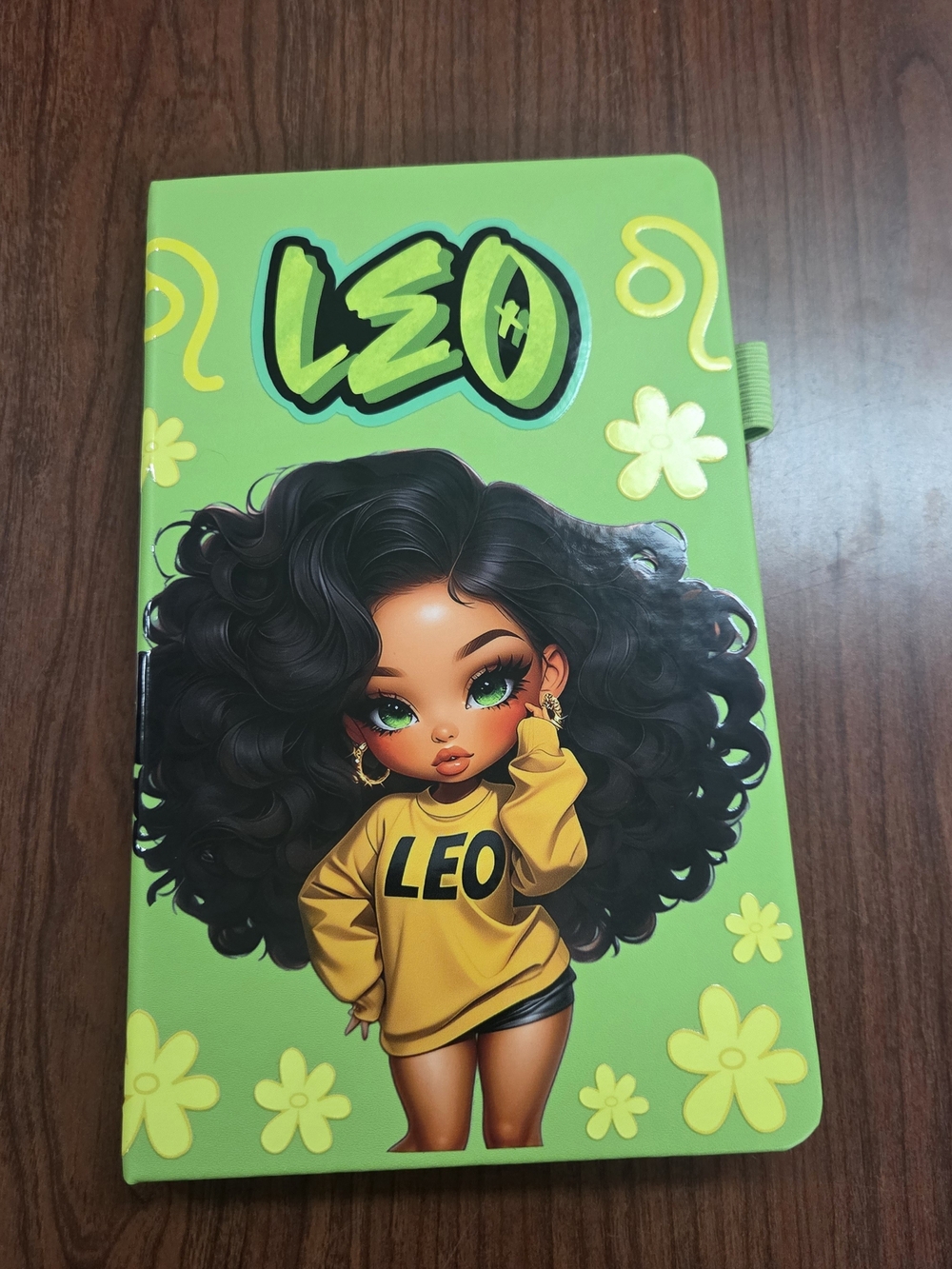 LEO Zodiac Green Notebook